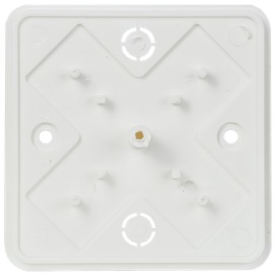 Коробка распаячная КМ41215-01 для открытой проводки безгалогенная (HF) 75х75х28мм белая IEK