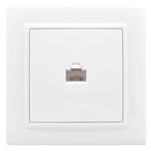 Минск Розетка RJ-45 1-местная СП белая EKF Basic