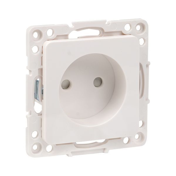 Стокгольм Механизм Розетки 1-местной б/з 10 А автоматические клеммы белый с защ. штор. EKF PROxima
