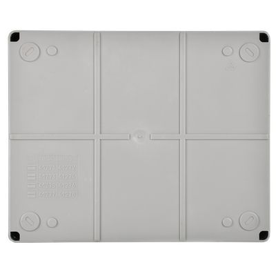 Коробка распаячная КМ41274 для открытой проводки безгалогенная (HF) 240х195х165мм IP55 5 вводов серая IEK