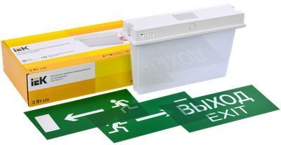 Светильник аварийный ССА 5043-3 3ч универсальный IP65 IEK