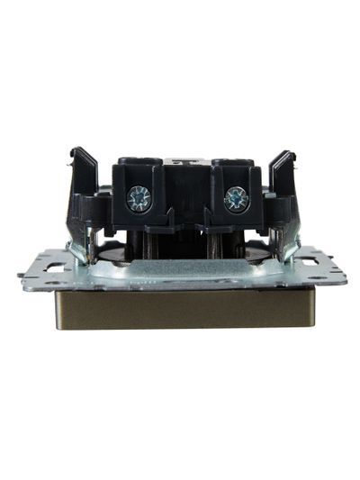 BRITE Розетка 1-местная без заземления без защитных шторок 10А РС10-1-0-БрШ шампань IEK