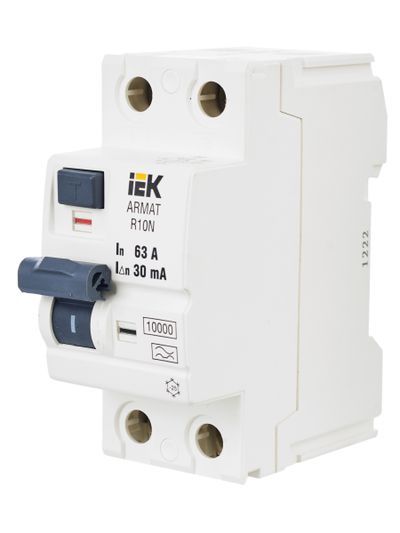 ARMAT Выключатель дифференциального тока R10N 2P 63А 30мА тип A IEK