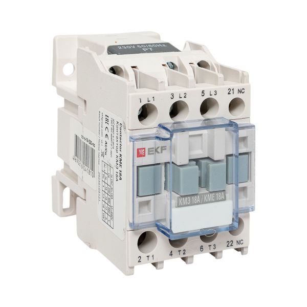 Контактор КМЭ малогабаритный 18А 220В 1NC EKF PROxima