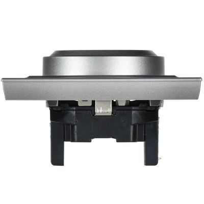 BRITE Розетка 2-местная с заземлением с защитными шторками 16А в сборе РСш12-3-БрА алюминий IEK