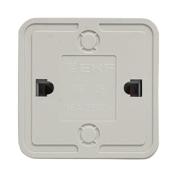 Рим Выключатель 2-клавишный с индикатором 10А белый EKF