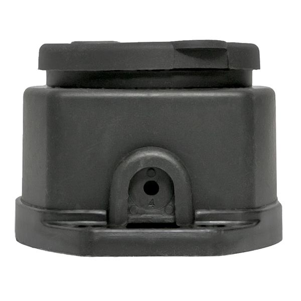 Роз. (колодка) одномест. с защит. крышкой каучуковая 230В 2P+PE 16A IP44 EKF Марс