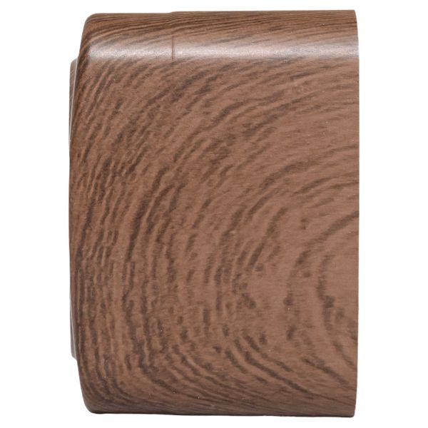 Розетка 1-местная ОП Минск 16А с заземлением тёмное дерево EKF