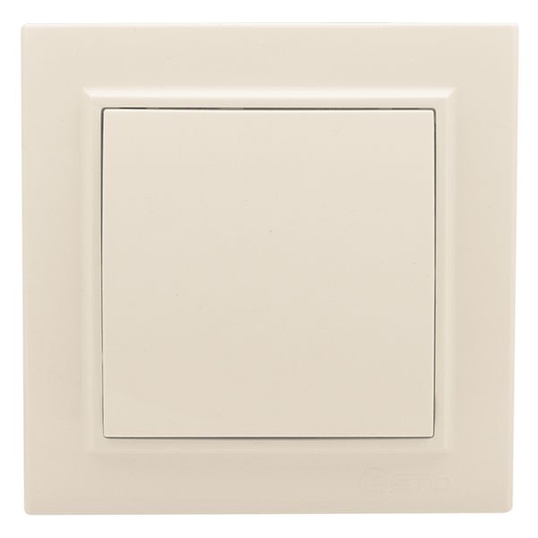 Минск Кнопка нажимная СП, 10А, бежевая EKF