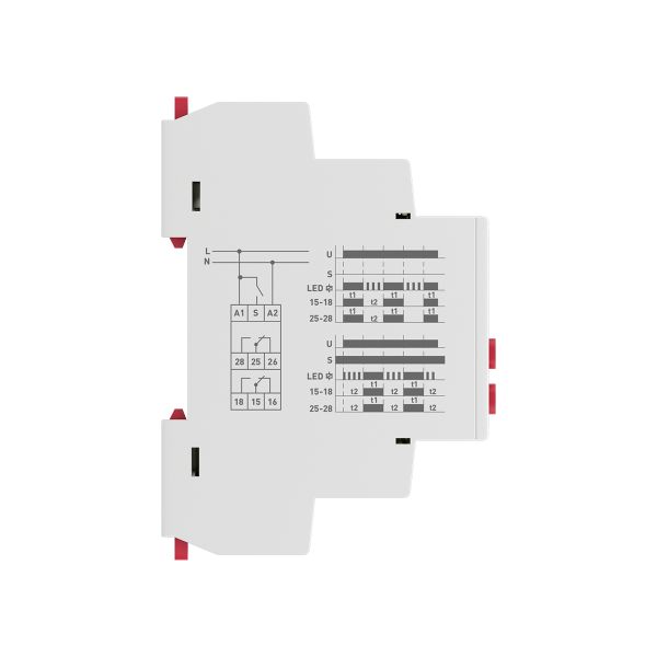 Реле времени (2 регулир. порога времени 2 исп. конт.) RT-2C EKF PROxima