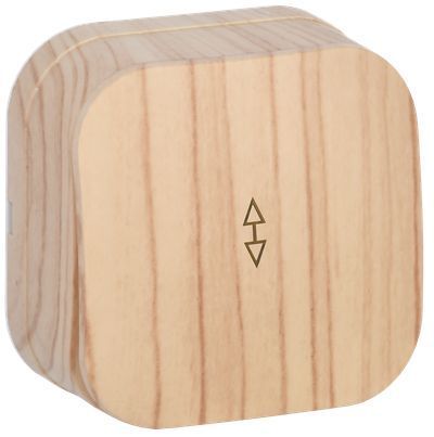 GLORY Выключатель 1-клавишный для открытой установки проходной 10А ВСп10-1-0-ХС сосна IEK