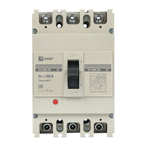 Выключатель автоматический ВА-99М 250/160А 3P 35кА EKF