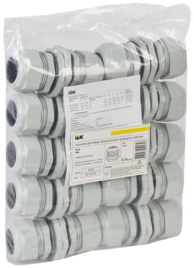 Сальник PG 36 диаметр проводника 24-32мм IP54 IEK