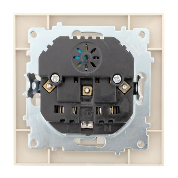 Валенсия розетка 1-местная с/з 16А кремовая с защ. штор. с 2 USB 2,1А EKF PROxima