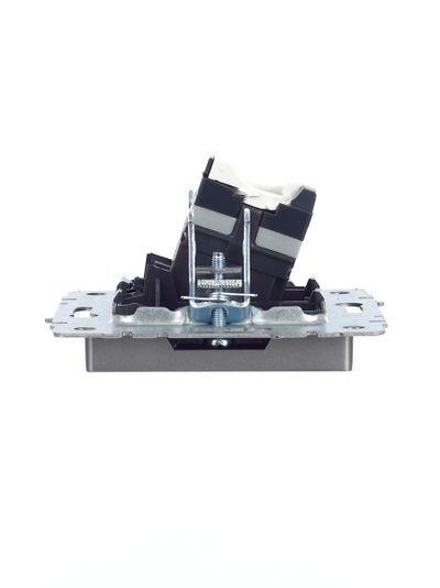 BRITE Розетка компьютерная RJ45 кат.5E РК10-БрС сталь IEK