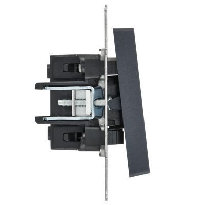 BRITE Выключатель 1-клавишный с индикацией 10А ВС10-1-1-БрМ маренго IEK