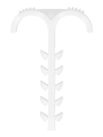 Дюбель-хомут Т-образный 4-12мм нейлон белый (25шт/упак) IEK