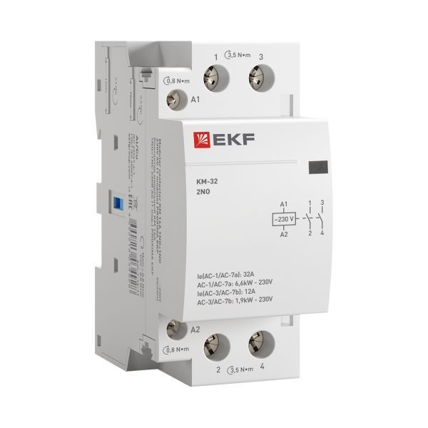 Контактор модульный КМ 32А 2NO 230В АС (2 мод.) PROXIMA EKF