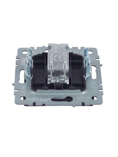 BRITE Розетка TV оконечная РТВ11-0-БрЧ черный IEK