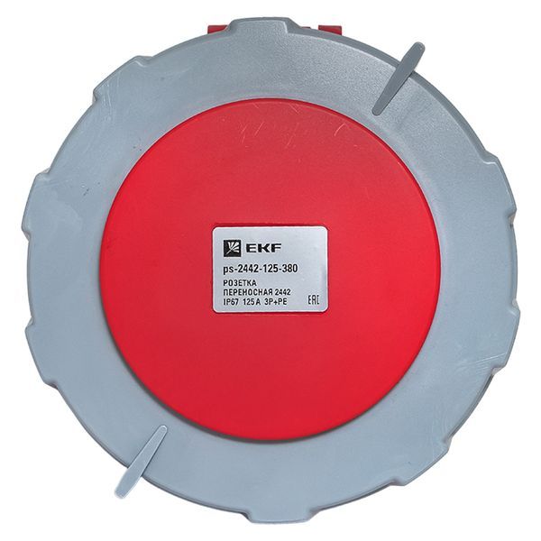 Розетка переносная 2442 3Р+РЕ 125А 380В IP67 EKF PROxima