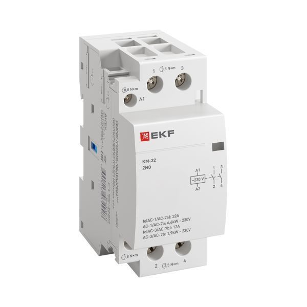 Контактор модульный КМ 32А 2NO 230В АС (2 мод.) PROXIMA EKF