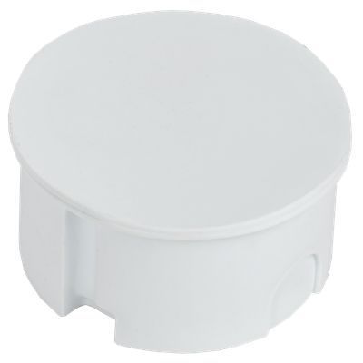 Коробка распаячная КМ41004 для твердых стен безгалогенная (HF) D=80х40мм с крышкой IEK