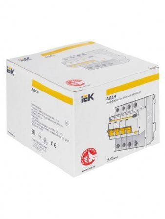 KARAT Дифференциальный автомат АД14 4P 32А 30мА тип AC IEK