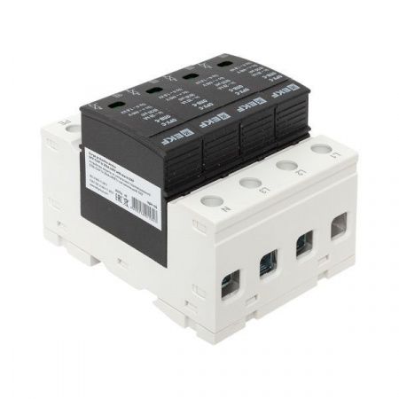 Ограничитель импульсных напряжений ОПВ-C/4P In 20кА 440В с сигн. EKF