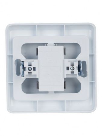 VEGA Выключатель 1-клавишный с индикацией 10А ВС10-1-1-ВБ белый GENERICA