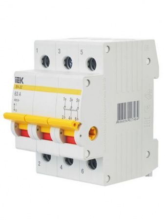 KARAT Выключатель нагрузки (мини-рубильник) ВН-32 3P 63А IEK