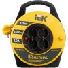 Катушка УК10 4 места с заземлением с термозащитой 3х1,0мм2 "Industrial" 10м IEK
