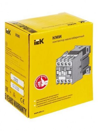 Контактор КМИ-11210 12А 230В/АС3 1NO IEK