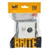 BRITE Розетка двойная TV+RJ45 кат.5E РТВ/РК12-БрБ белый IEK