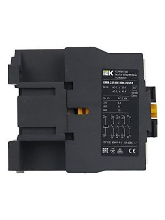 Контактор КМИ-22510 25А 24В/АС3 1NO IEK