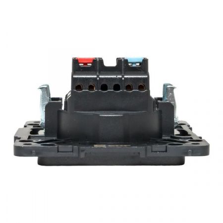 Стокгольм Механизм Розетки 1-местной б/з 10 А автоматические клеммы черный с защ. штор. EKF PROxima