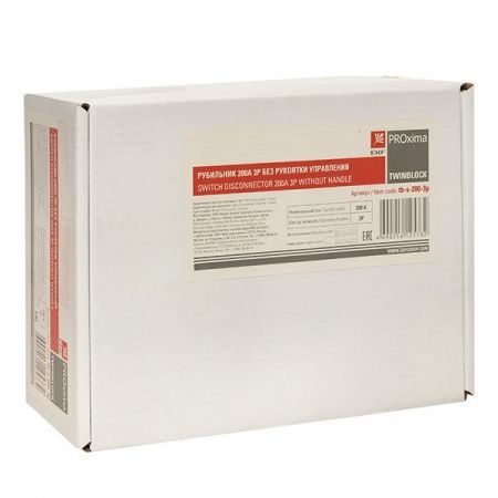 Рубильник 200A 3P без рукоятки управления TwinBlock EKF