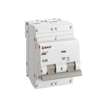 Выкл.автом.  2П  25А (C) 10kA EKF PROxima