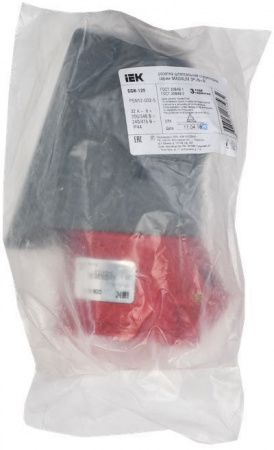 MAGNUM Розетка стационарная ССИ-125 32А-6ч/200/346-240/415В 3P+PE+N IP44 IEK