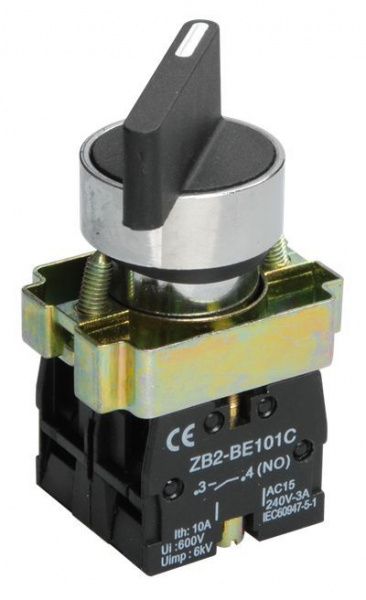 Переключатель LAY5-BJ33 3 положения "I-0-II" длинная ручка 2NO IEK