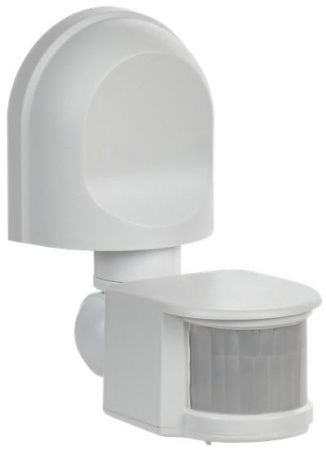 Датчик движения ДД-008 1100Вт 180град 12м IP44 белый IEK