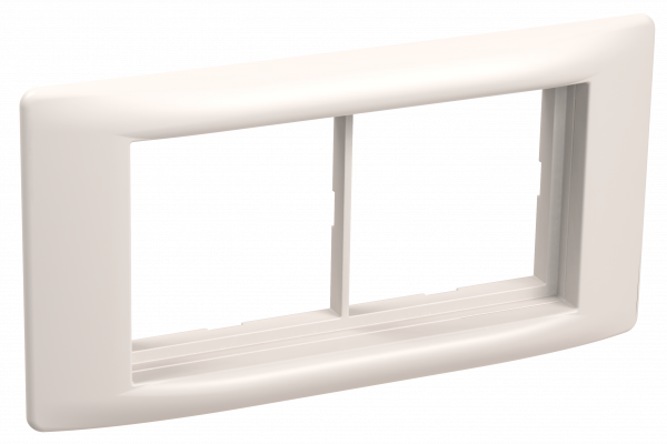 PRIMER Рамка и суппорт на 4 модуля 60мм для кабель-каналов 80х40 и 150х60 белый IEK