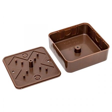 Коробка разветвительная KMP-030-030 (75x75x26) тёмн. дер. EKF PROxima