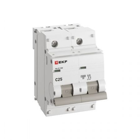 Выкл.автом.  2П  25А (C) 10kA EKF PROxima