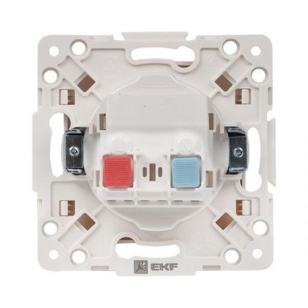 Стокгольм Механизм Розетки 1-местной б/з 10 А автоматические клеммы белый с защ. штор. EKF PROxima