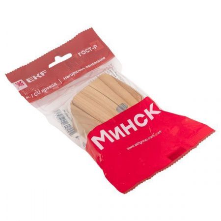 Выключатель 2-клавишный ОП Минск 10А с индикатором светлое дерево EKF