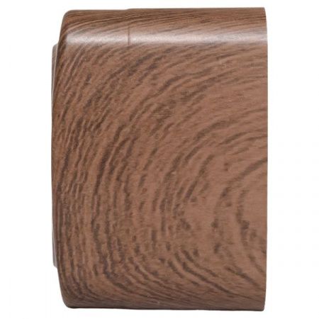 Розетка 1-местная ОП Минск 16А с заземлением тёмное дерево EKF