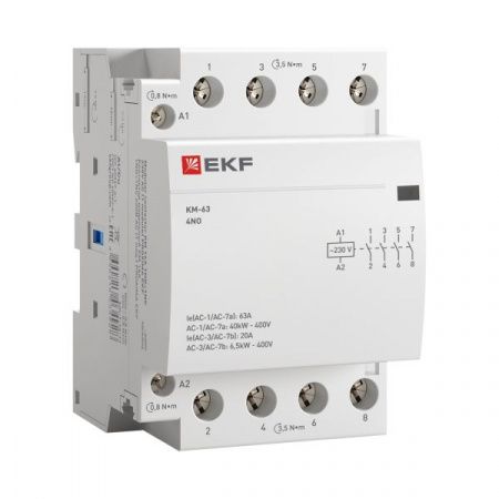 Контактор модульный КМ 63А 4NО (3 мод.) EKF PROxima