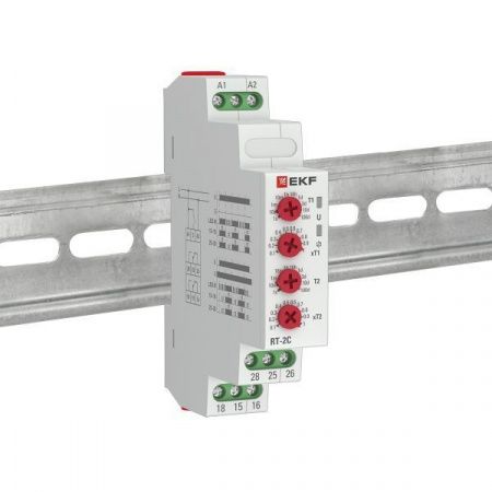 Реле времени (2 регулир. порога времени 2 исп. конт.) RT-2C 12-240В EKF PROxima