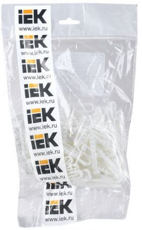 Дюбель хомут 5-10мм нейлон белый d=5 мм (100шт) IEK