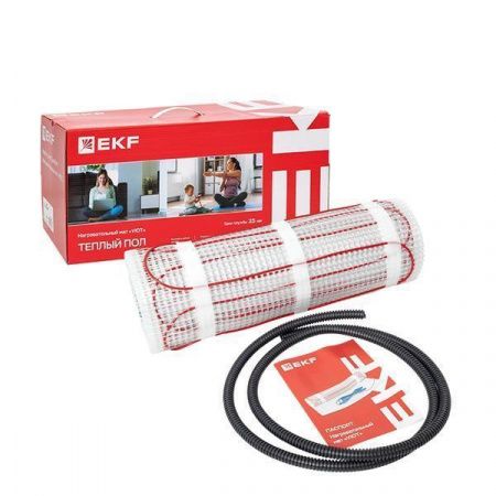 Теплый пол (мат нагревательный) "Уют" 10 кв.м. 1500 Вт EKF